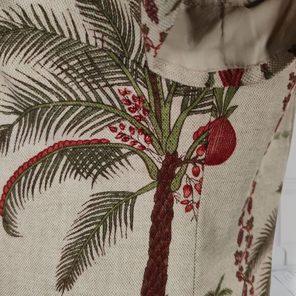 Vintage 90s Elephant Tapestry Print Midi Dress Size 8 Beaded Cotton India - Picture 10 of 16